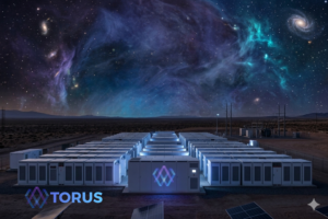 Battery storage under night sky